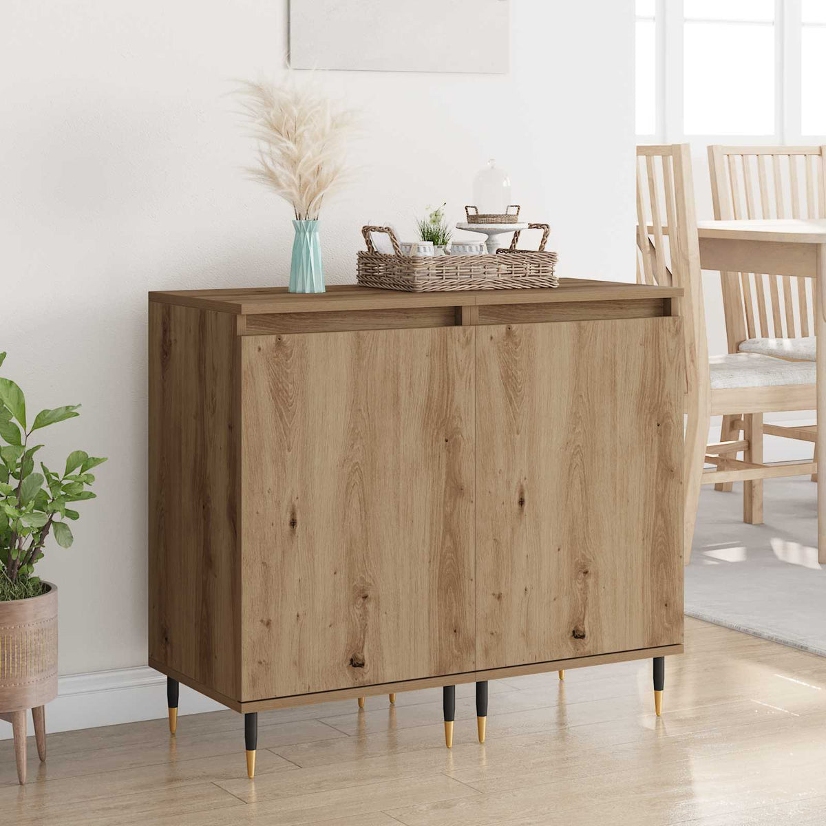 Vidaxl dressoir 2 st artisan eiken 40 x 35 x 70 cm