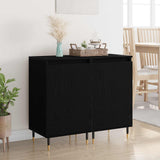 Vidaxl dressoir 2 st zwart eiken 40 x 35 x 70 cm