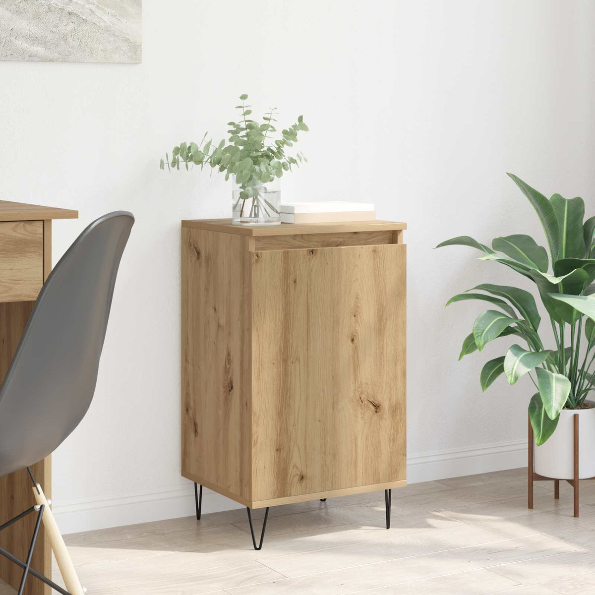 Vidaxl dressoir artisan eiken 40 x 35 x 70 cm bewerkt hout