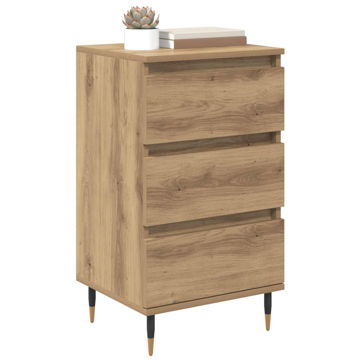 Vidaxl dressoir artisanaal eikenkleurig 35 x 40 x 70 cm bewerkt hout