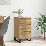 Vidaxl dressoir artisanaal eikenkleurig bewerkt hout