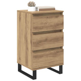 Vidaxl dressoir artisanaal eikenkleurig bewerkt hout