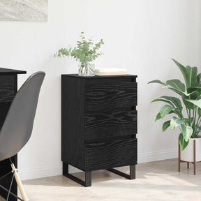 Vidaxl dressoir zwart eiken bewerkt hout