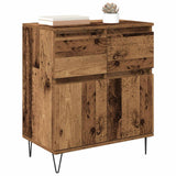 Vidaxl dressoir oud hout 60 x 35 x 70 cm gemonteerd hout en ijzer