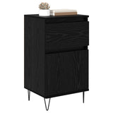 Vidaxl dressoir zwart eiken 35 x 40 x 70 cm bewerkt hout