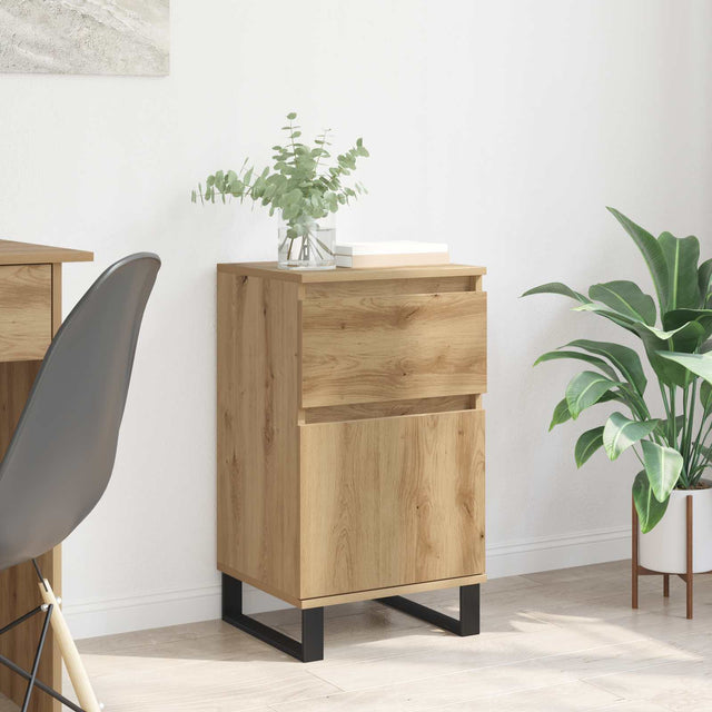 Vidaxl dressoir artisanaal eikenkleurig 35 x 40 x 70 cm bewerkt hout