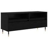 Vidaxl tv-kast met lade zwart eiken 100 x 34,5 x 44,5 cm