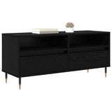 Vidaxl tv-kast met lade zwart eiken 100 x 34,5 x 44,5 cm