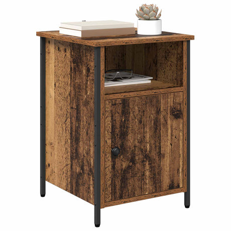 Vidaxl nachtkastje oudhout 40 x 42 x 60 cm bewerkt hout