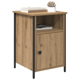 Vidaxl nachtkastje artisan eiken 40 x 42 x 60 cm bewerkt hout