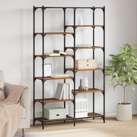 Vidaxl boekenkast 9-laags 100 x 32 x 170 cm bewerkt hout oud hout