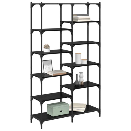 Vidaxl boekenkast 9-laags 100 x 32 x 170 cm bewerkt hout zwart eiken