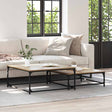 Vidaxl salontafel 2 st artisan eiken 80 x 80 x 35 cm bewerkt hout