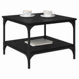 Vidaxl salontafel zwart eiken 55 x 55 x 40 cm bewerkt hout