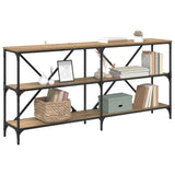 Vidaxl wandtafel artisan eiken 160 x 30 x 75 cm bewerkt hout