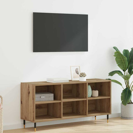 Vidaxl tv-kast 103,5 x 30 x 50 cm artisan eiken bewerkt hout
