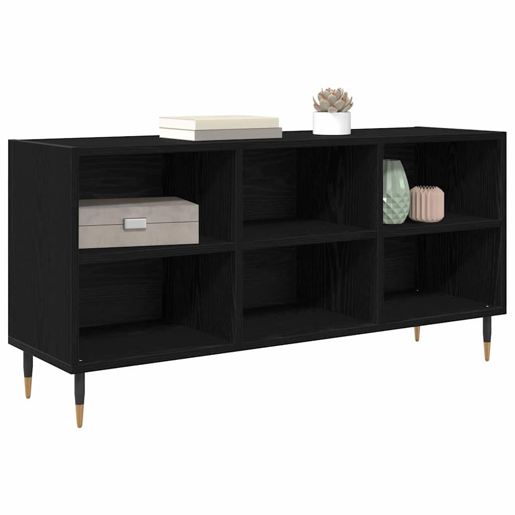 Vidaxl tv-kast 103,5 x 30 x 50 cm zwart eiken bewerkt hout