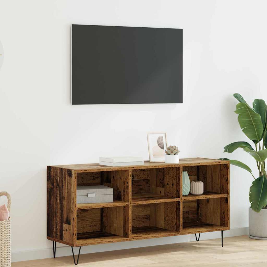 Vidaxl tv-kast 103,5 x 30 x 50 cm oud hout bewerkt hout
