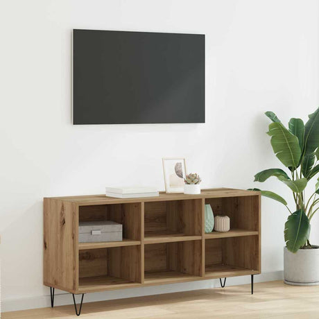 Vidaxl tv-kast 103,5 x 30 x 50 cm artisan eiken bewerkt hout