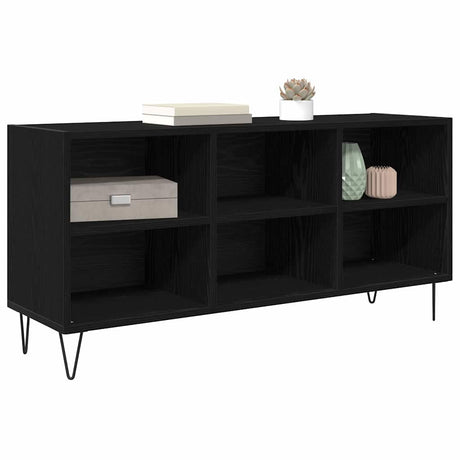 Vidaxl tv-kast 103,5 x 30 x 50 cm zwart eiken bewerkt hout