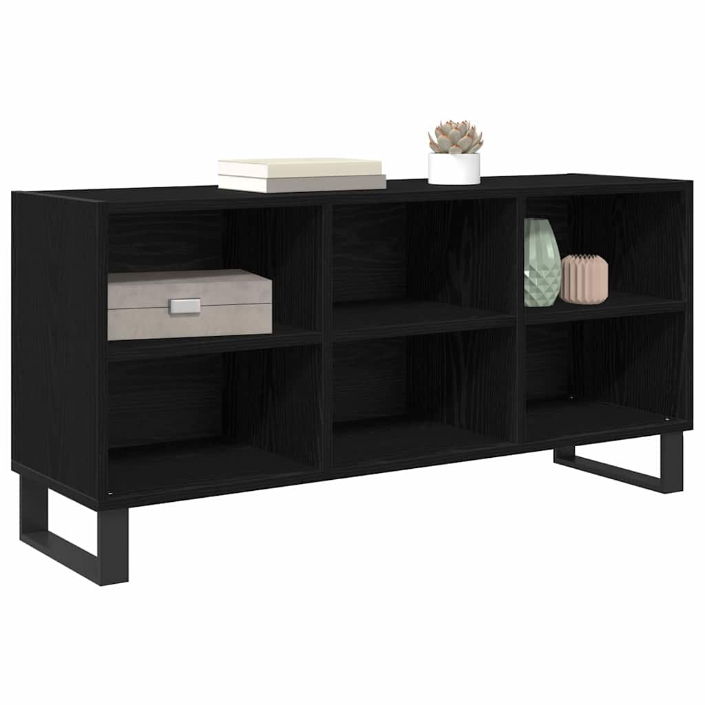 Vidaxl tv-kast 103,5 x 30 x 50 cm zwart eiken bewerkt hout
