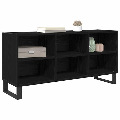 Vidaxl tv-kast 103,5 x 30 x 50 cm zwart eiken bewerkt hout