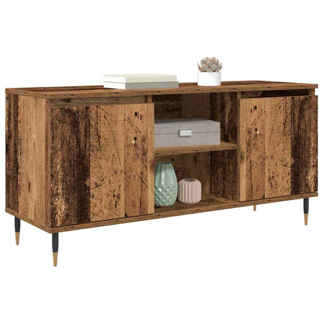 Vidaxl tv-kast 104 x 35 x 50 cm oud hout bewerkt hout