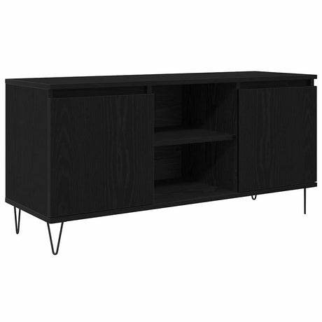 Vidaxl tv-kast 104 x 35 x 50 cm zwart eiken bewerkt hout
