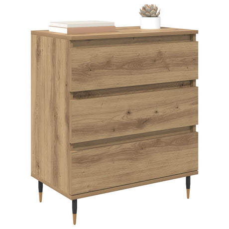 Vidaxl dressoir artisan eiken 60 x 35 x 70 cm bewerkt hout