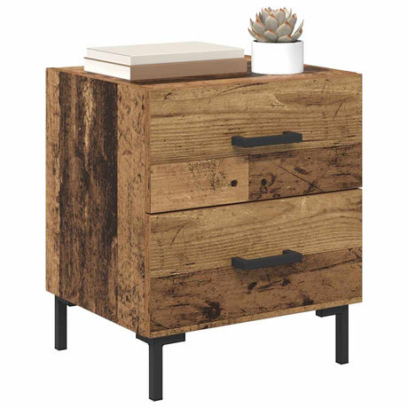 Vidaxl nachtkastje oudhout 40 x 35 x 47,5 cm bewerkt hout