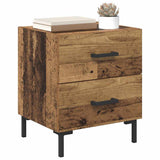 Vidaxl nachtkastje 2 st oudhout 40 x 35 x 47,5 cm bewerkt hout