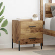 Vidaxl nachtkastje oudhout 40 x 35 x 47,5 cm bewerkt hout