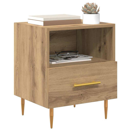 Vidaxl nachtkastje bruin 40 x 35 x 47,5 cm bewerkt hout