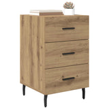 Vidaxl nachtkastje artisan eiken 40 x 40 x 66 cm bewerkt hout