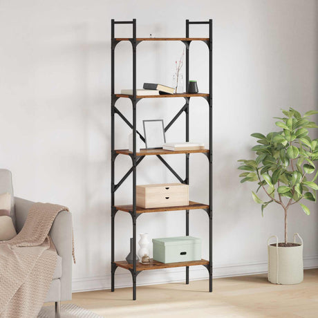 Vidaxl boekenkast 5-laags 56 x 32 x 174 cm bewerkt hout oud hout