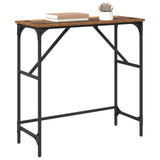 Vidaxl wandtafel oudhout 75 x 32 x 75 cm bewerkt hout