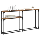 Vidaxl consoletafel oud hout 145 x 22,5 x 75 cm bewerkt hout