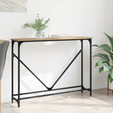 Vidaxl wandtafel artisan eiken 102 x 23 x 75 cm bewerkt hout