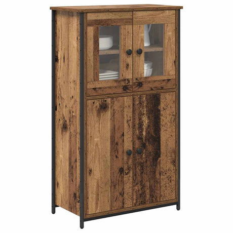 Vidaxl highboard oud hout 62 x 32 x 106,5 cm bewerkt hout