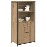 Vidaxl highboard artisan eiken 62 x 36 x 121,5 cm bewerkt hout