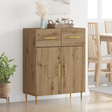 Vidaxl dressoir artisan eiken 69,5 x 34 x 90 cm bewerkt hout