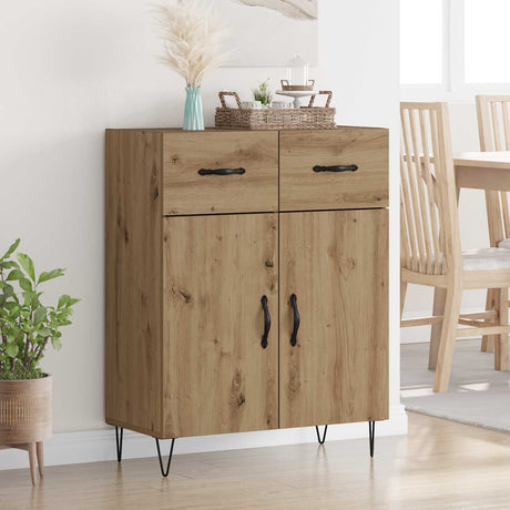 Vidaxl dressoir artisan eiken 69,5 x 34 x 90 cm bewerkt hout