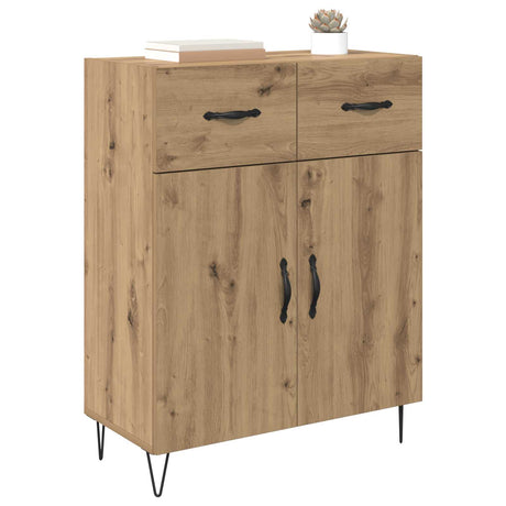 Vidaxl dressoir artisan eiken 69,5 x 34 x 90 cm bewerkt hout