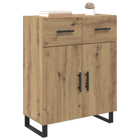 Vidaxl dressoir artisan eiken 69,5 x 34 x 90 cm bewerkt hout