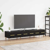 Vidaxl tv-kast 150 x 36 x 30 cm zwart eiken bewerkt hout