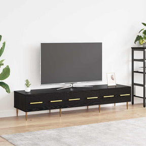 Vidaxl tv-kast 150 x 36 x 30 cm zwart eiken bewerkt hout