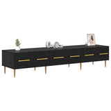 Vidaxl tv-kast 150 x 36 x 30 cm zwart eiken bewerkt hout