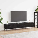 Vidaxl tv-kast 150 x 36 x 30 cm zwart eiken bewerkt hout