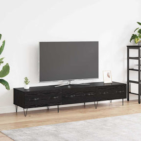 Vidaxl tv-kast 150 x 36 x 30 cm zwart eiken bewerkt hout