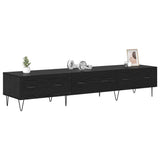 Vidaxl tv-kast 150 x 36 x 30 cm zwart eiken bewerkt hout